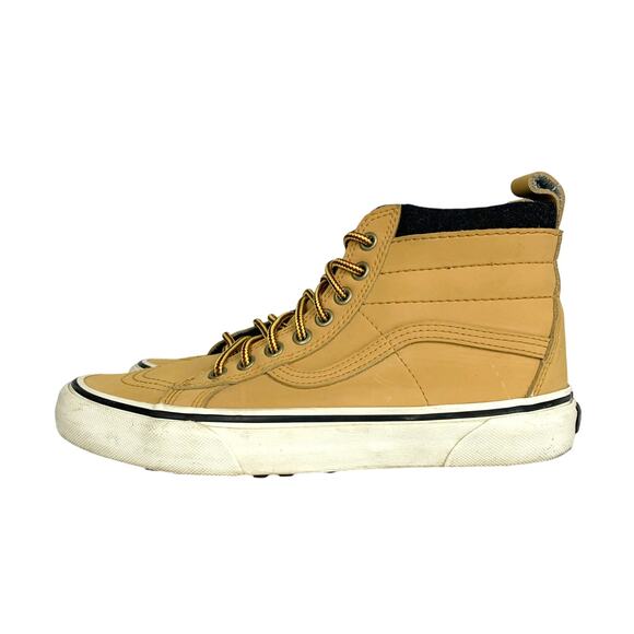 Vans Sk8-Hi MTE Sneaker Boots Honey Yellow Weather Resistant Leather 7.5 Men main image 5